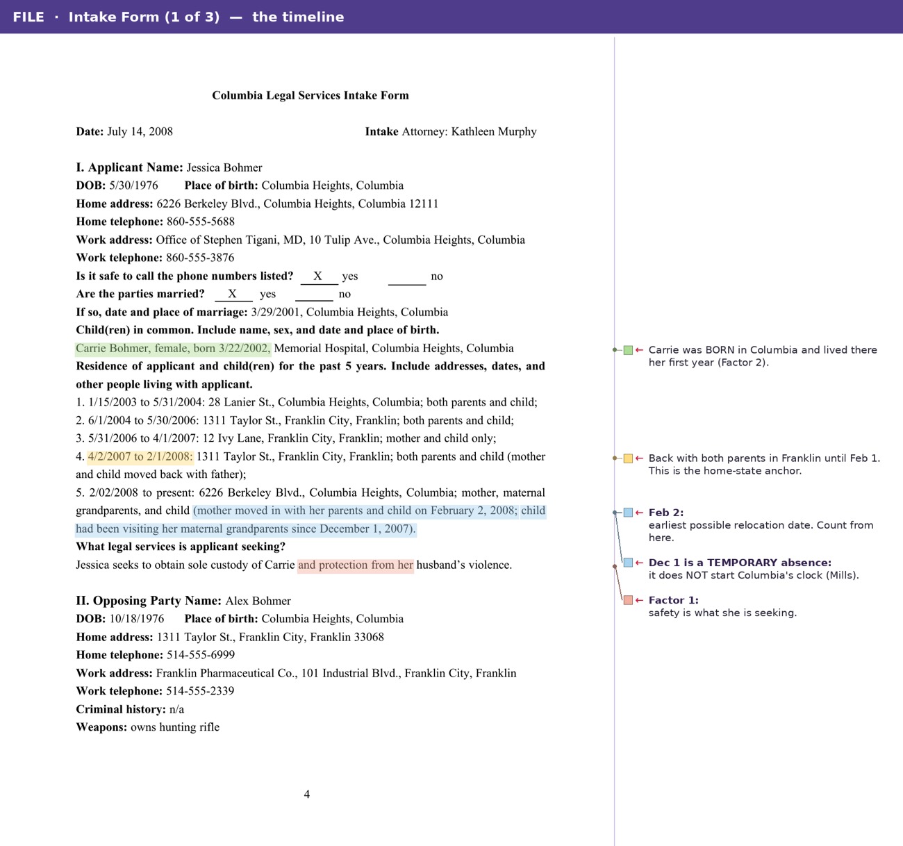 Bohmer v. Bohmer marked-up packet, page 5 of 17