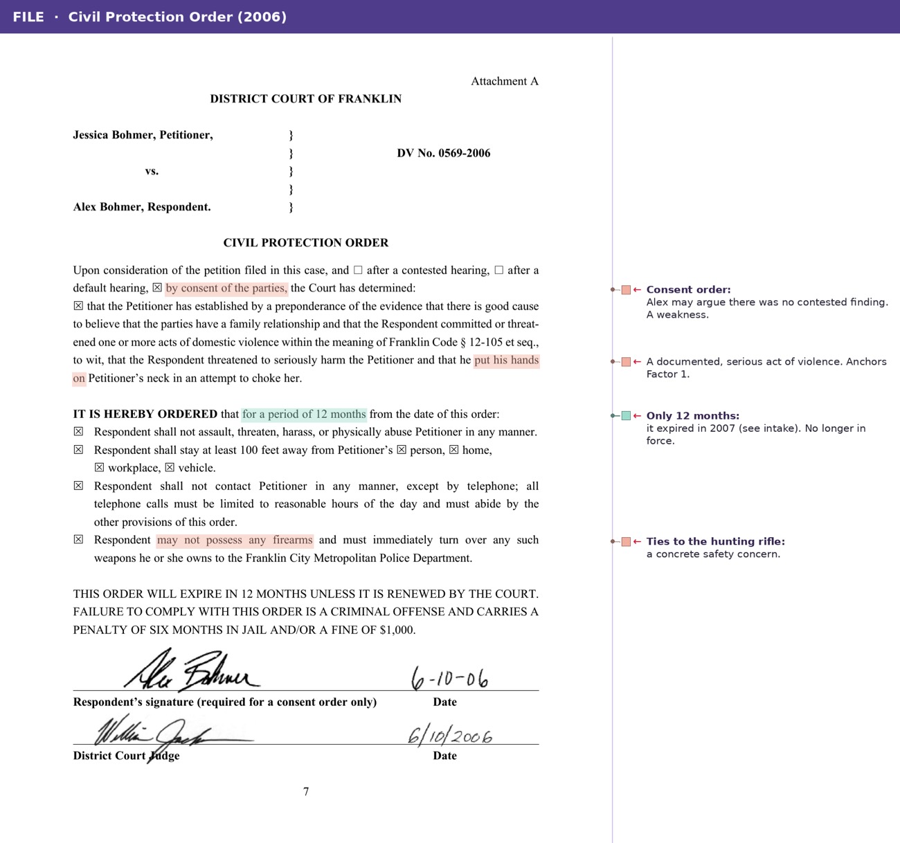 Bohmer v. Bohmer marked-up packet, page 8 of 17